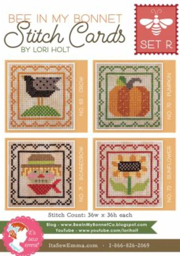 Bee In My Bonnet Stitch Card Set R by Lori Holt of Bee in my Bonnet - PAPER Pattern