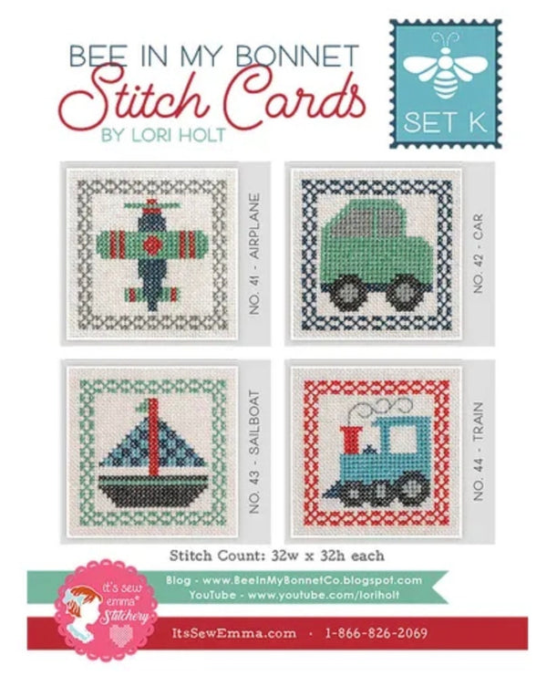 Bee In My Bonnet Stitch Card Set K by Lori Holt Paper Pattern
