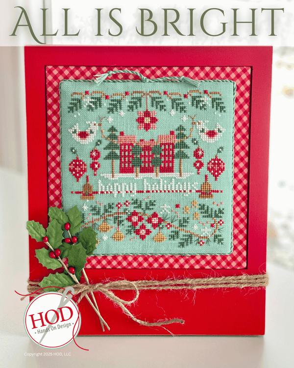 All is Bright Cross Stitch by Hands on Design - Paper Pattern