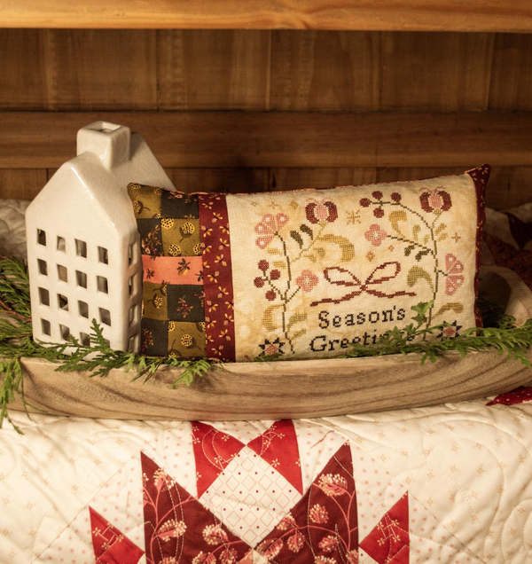 Nordic Yuletide: Season's Greetings Cross Stitch by Blueberry Ridge Designs - Paper Pattern