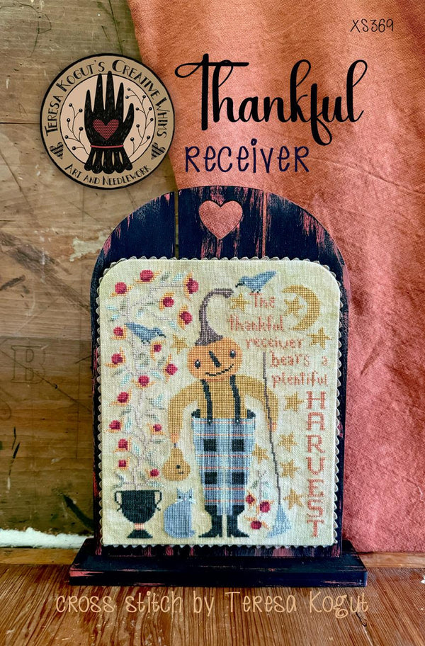 Thankful Receiver Cross Stitch by Teresa Kogut - Paper Pattern