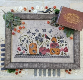 Autumn Cloche Cross Stitch by Hello from Liz Mathews - Paper Pattern