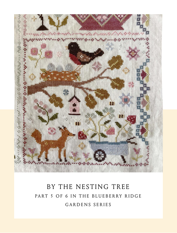 By the Nesting Tree Cross Stitch by Blueberry Ridge Designs - Paper Pattern