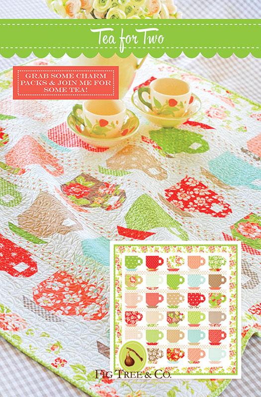 Tea for Two Quilt Pattern by Fig Tree & Co. - Paper Pattern