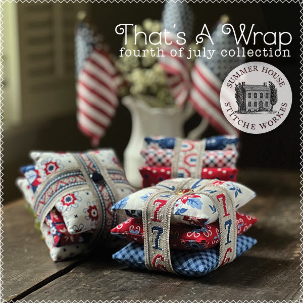 That's A Wrap: 4th of July Collection Cross Stitch by Summer House Stitche Workes - Paper Pattern