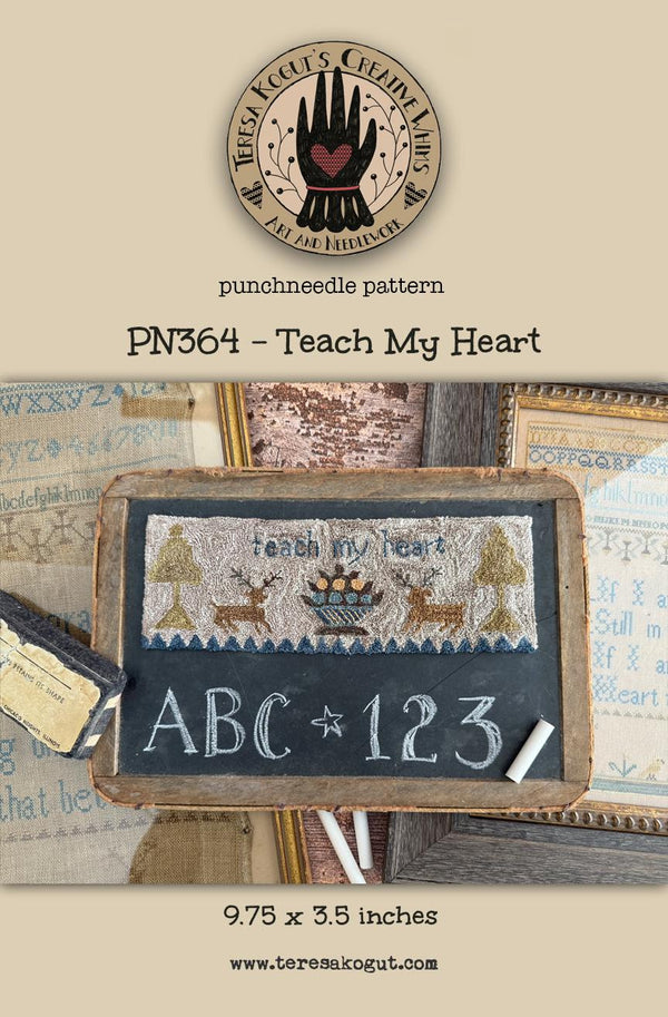 Teach My Heart Punch Needle by Teresa Kogut - Paper Pattern