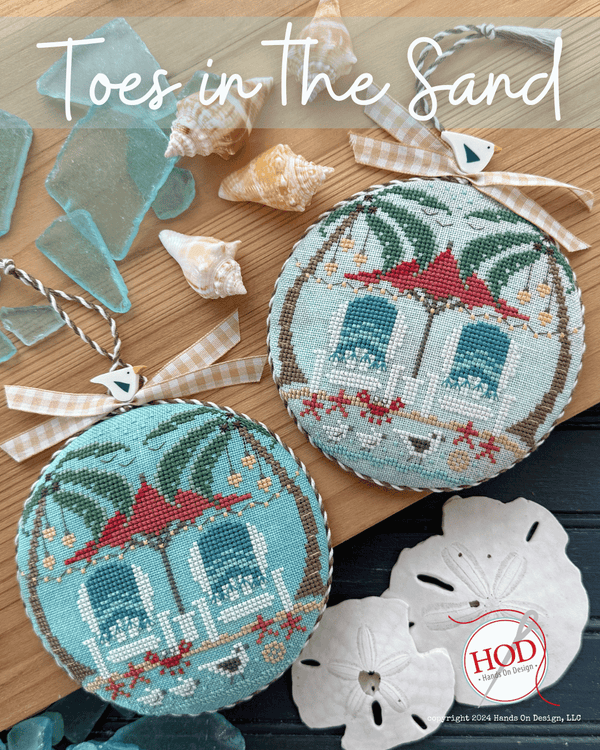 Toes in the Sand Cross Stitch by Hands On Design - Paper Pattern
