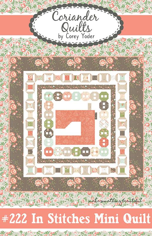 In Stitches Mini Quilt Pattern by Corey Yoder - Paper Pattern