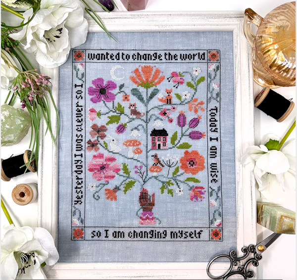Yesterday I was Clever Cross Stitch by Tiny Modernist - Paper Pattern