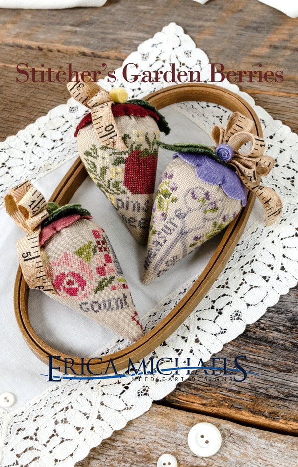 Stitcher's Garden Berries Cross Stitch by Erica Michaels - Paper Pattern