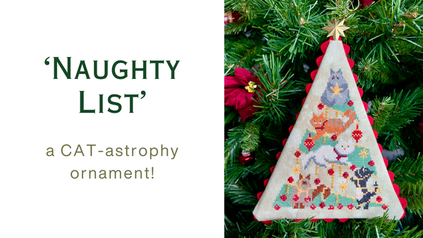 Naughty List Cross Stitch by December Stitches - Paper Pattern
