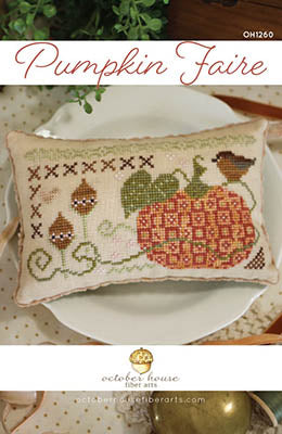 Pumpkin Faire Cross Stitch by October House Fiber Arts - Paper Pattern