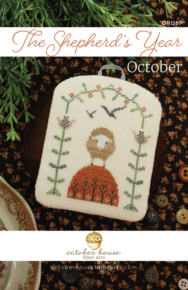 The Shepherd's Year: October Cross Stitch by October House Fiber Arts - Paper Pattern