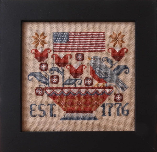 Patriotic Tweet Cross Stitch by Teresa Kogut - Paper Pattern