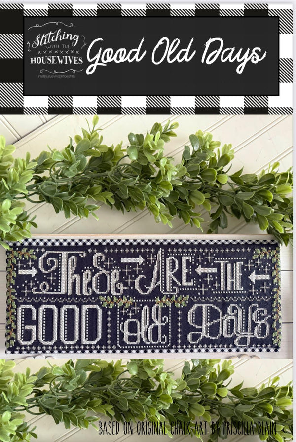 Good Old Days Cross Stitch by Stitching With The Housewives - Paper Pattern