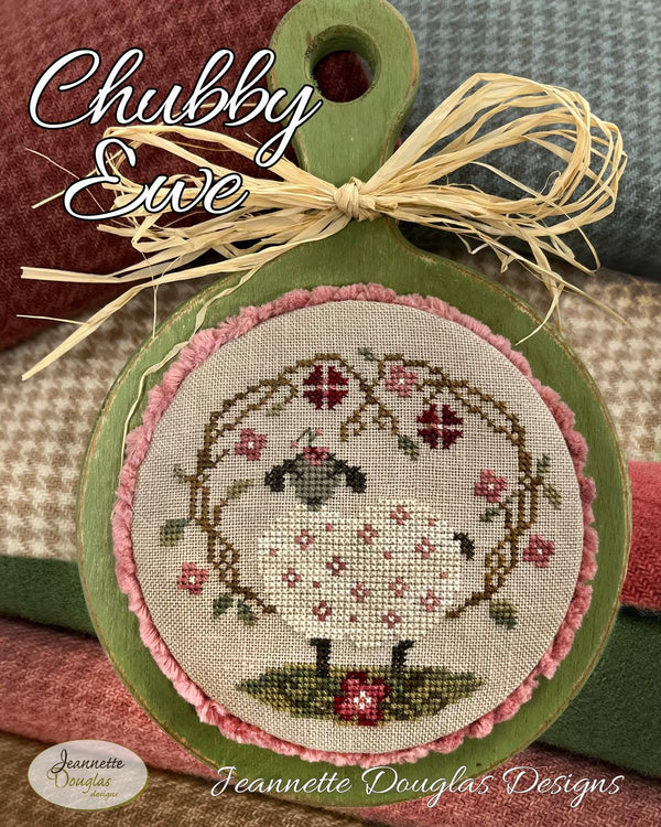 Chubby Ewe Cross Stitch by Jeannette Douglas Designs - Paper Pattern