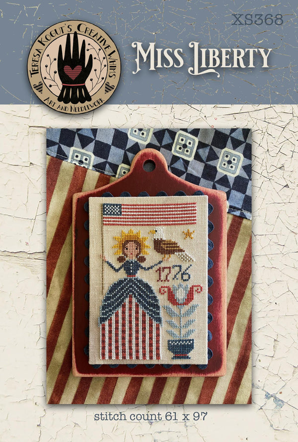 Miss Liberty Cross Stitch by Teresa Kogut - Paper Pattern