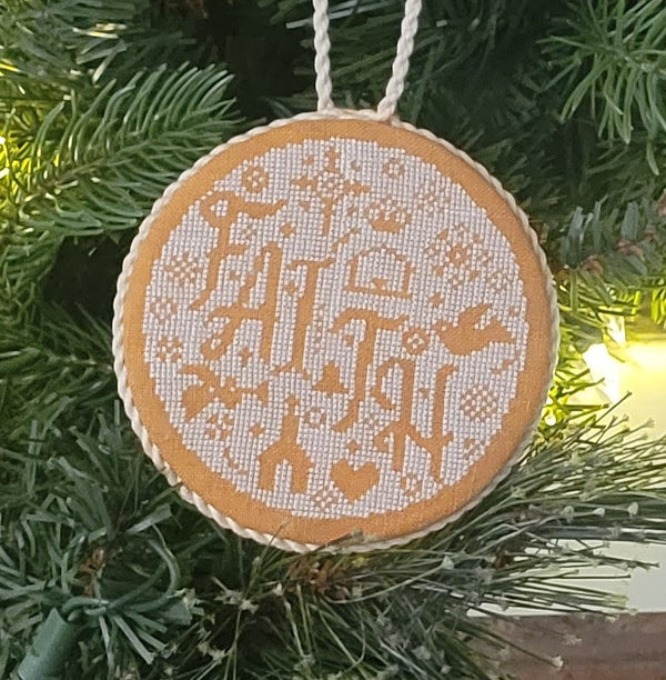 Faith Bauble Cross Stitch by Wildflower Stitching - Paper Pattern