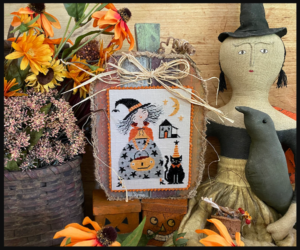 Whimsy Witch's Angry House Cross-Stitch by Teresa Kogut - Paper Pattern