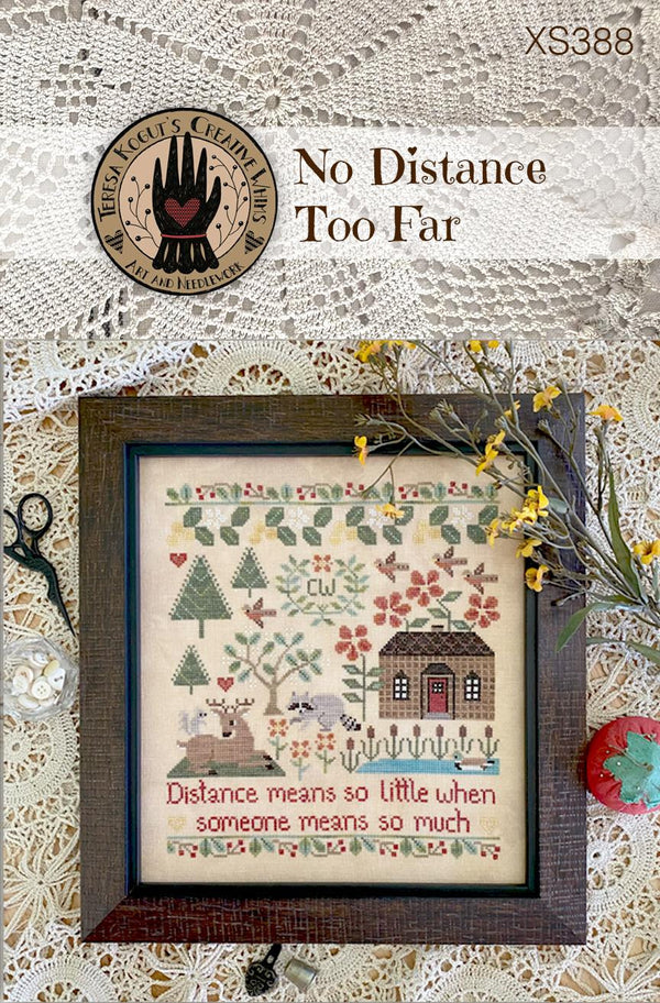 No Distance Too Far Cross Stitch by Teresa Kogut - Paper Pattern