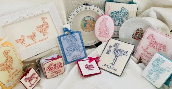 French Baby Samplers Cross Stitch by JBW Designs - Paper Pattern