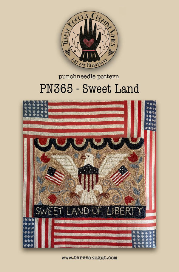 PN 365 Sweet Land Punch Needle by Teresa Kogut - Paper Pattern