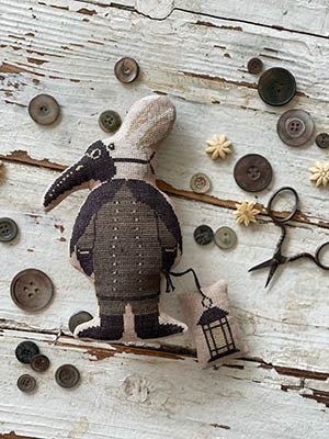 Animal Crackers Series: Dr. Raven Cross Stitch by Stacy Nash Designs - Paper Pattern
