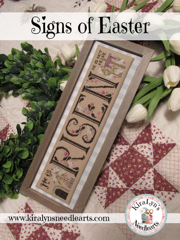 Signs of Easter Cross Stitch by Kiralyn's Needlearts - PAPER Pattern