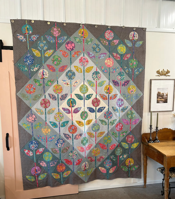 Folk Flower DIGITAL Quilt Pattern (Tilda Bloomsville quilt)