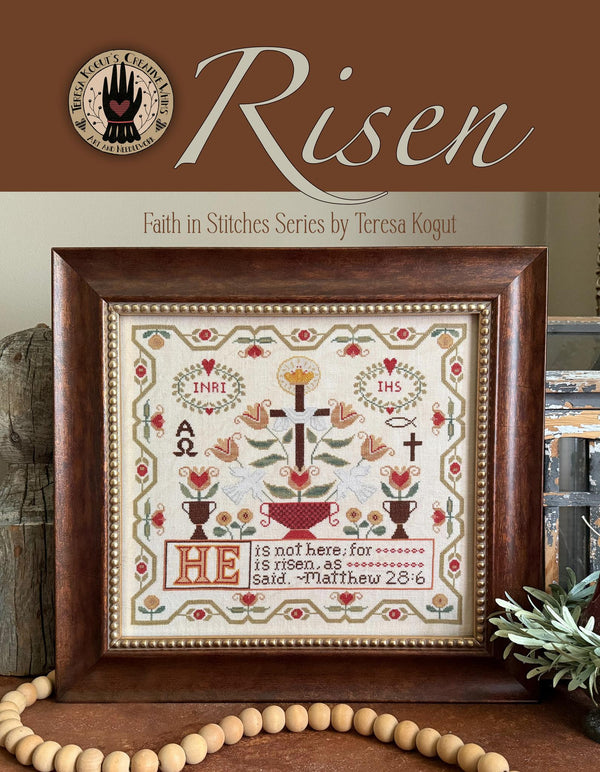 Risen Cross Stitch by Teresa Kogut - Paper Pattern