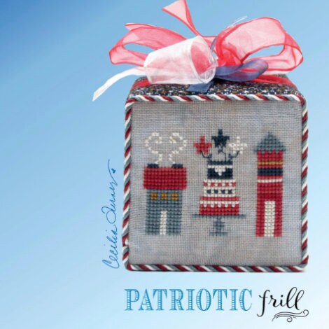 Patriotic Frill Cross Stitch by Heart in Hand - Paper Pattern