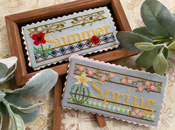 Seasonal Blooms: Spring & Summer Cross Stitch by Petal Pusher - Paper Pattern