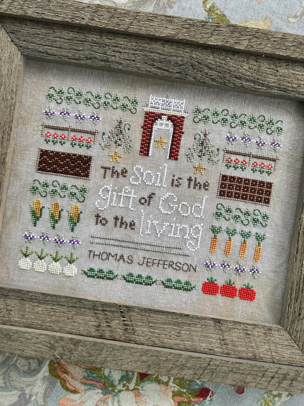 Jefferson's Garden Cross Stitch by Sweet Wing Studio - Paper Pattern