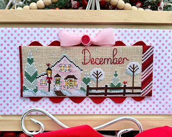 December House Cross Stitch by Luhu Stitches - Paper Pattern