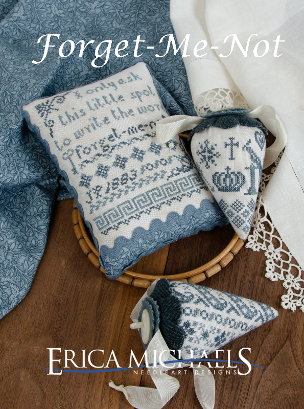 Forget-Me-Not Cross Stitch by Erica Michaels - Paper Pattern