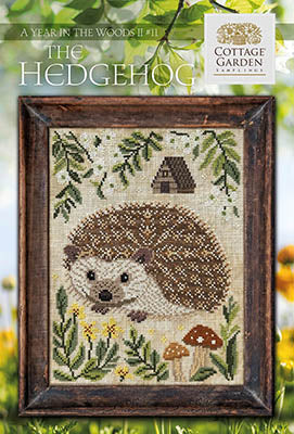 A Year in the Woods II: Hedgehog Cross Stitch by Cottage Garden Samplings- Paper Pattern