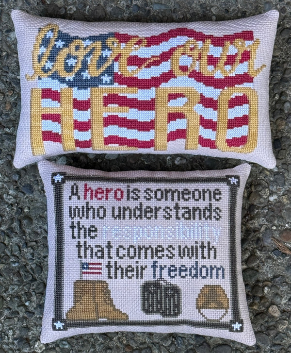 Dedicated Hero Cross Stitch by SamBrie Stitches - Paper Pattern