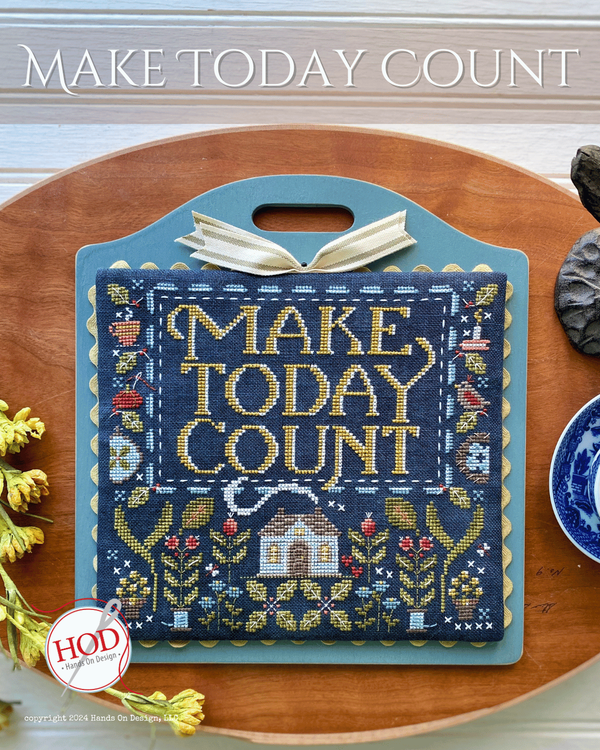 Make Today Count Cross Stitch by Hands on Design - Paper Pattern