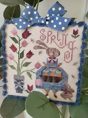 Carre Lapin Cross Stitch by Tralala - Paper Pattern