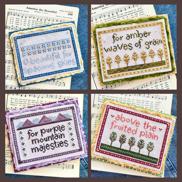America the Beautiful Cross Stitch by Sweet Wing Studio - Paper Pattern