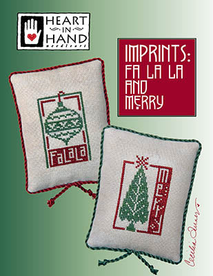 Imprints: Fa La La & Merry Cross Stitch by Heart in Hand - Paper Pattern