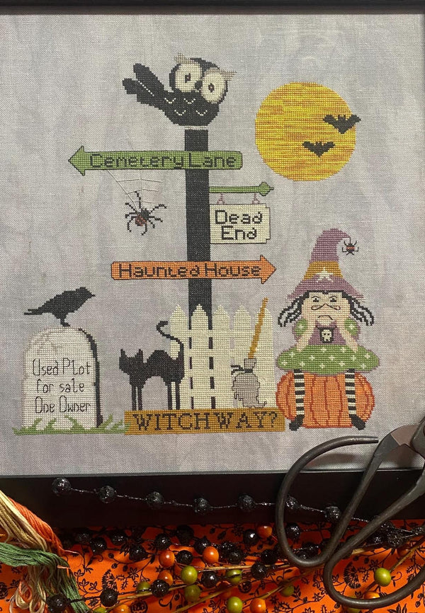 Witch Way Cross Stitch by Cricklewood Crossing - Paper Pattern
