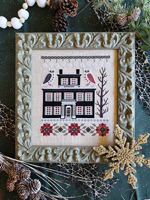 Two Snowy Owls Cross Stitch by The Artsy Housewife - Paper Pattern