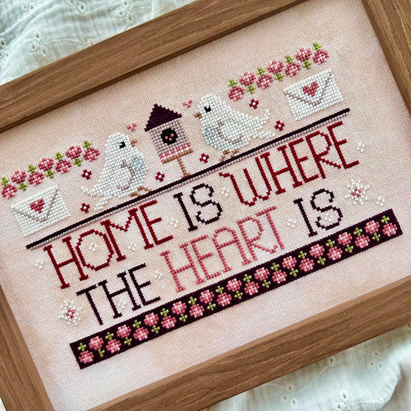 WordyBirds: February Cross Stitch by Sweet Wing Studio - Paper Pattern