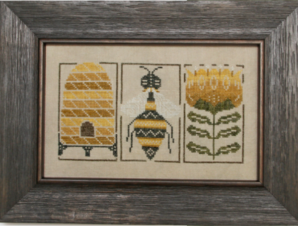 Bumblebee Etchings Cross Stitch by Heart in Hand Needleart - Paper Pattern