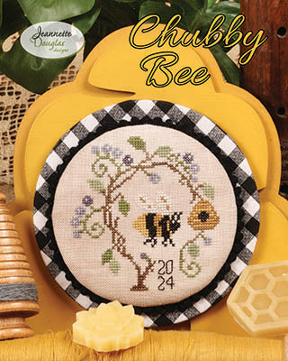 Chubby Bee Cross Stitch by Jeannette Douglas Designs - Paper Pattern