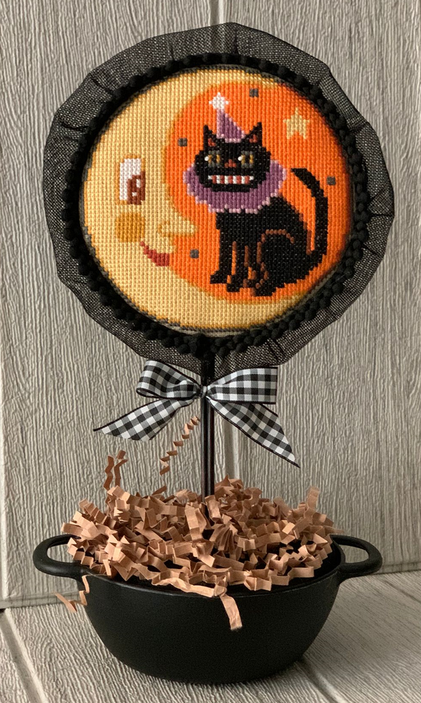 Over the Moon Cross Stitch by Twin Peak Primitives - Paper Pattern