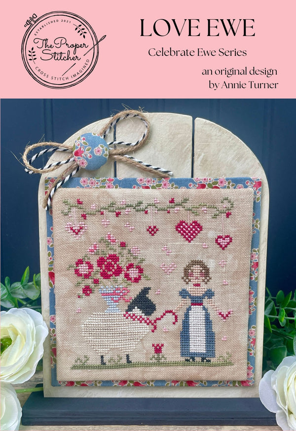 Love Ewe Cross Stitch by The Proper Stitcher - Paper Pattern