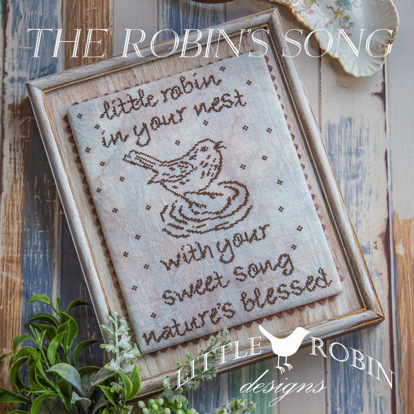 The Robin's Song Cross Stitch by Little Robin Designs - Paper Pattern