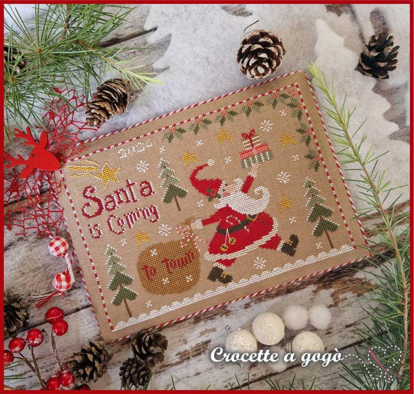 Santa is Coming Cross Stitch by Crocette A Gogò - Paper Pattern